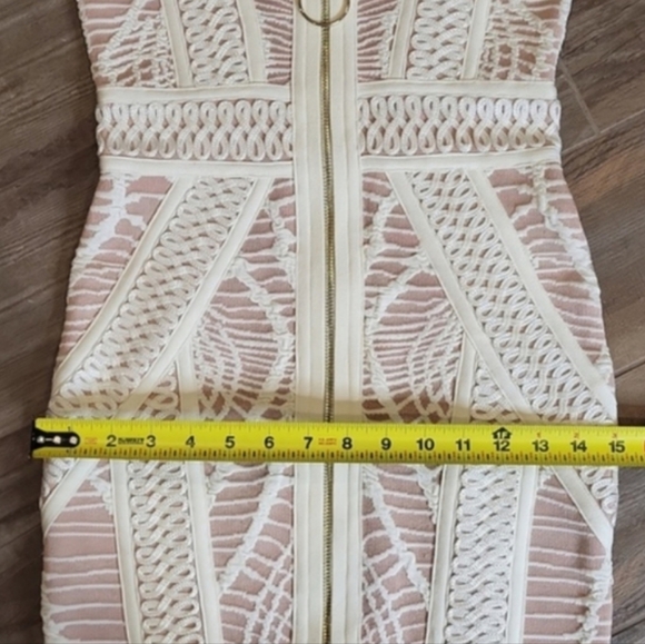 UK Forever Unique Sleeveless Embroidered Bodycon Bandage Dress, Size 0 - Picture 8 of 16